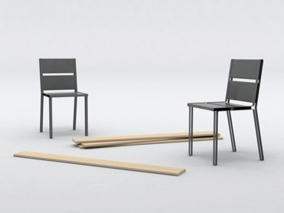 2 Chair Minimalist by Aïssa Logerot