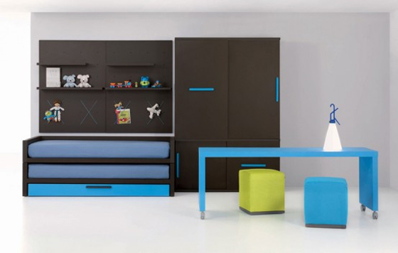 Kids Bedroom Design With Blue Color