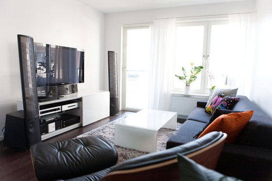 Luxurious Living Room with The Construction