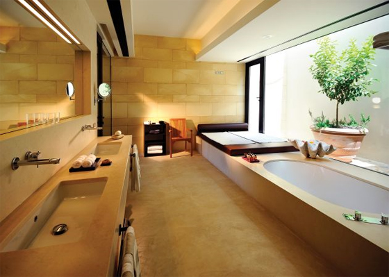 Bathroom in The Verdura Resort in Sicily by Olga Polizzi