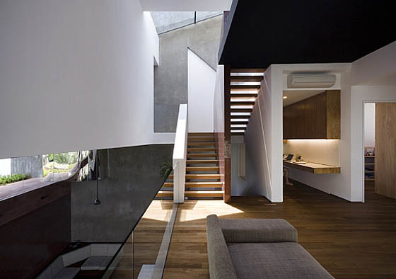 Modern Stairs Design by Formwerkz Architects