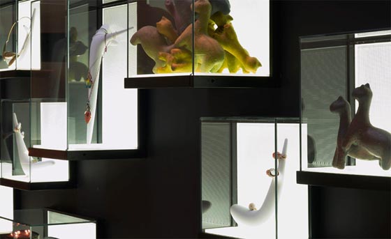 The gallerys jewelry collection and small objects