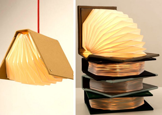 Beautiful Book Lamp designed from Myung seo Kang