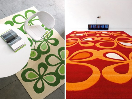 Soft Textured Carpet Design from Dhesja Flower Texture Carpet Design from Dhesja