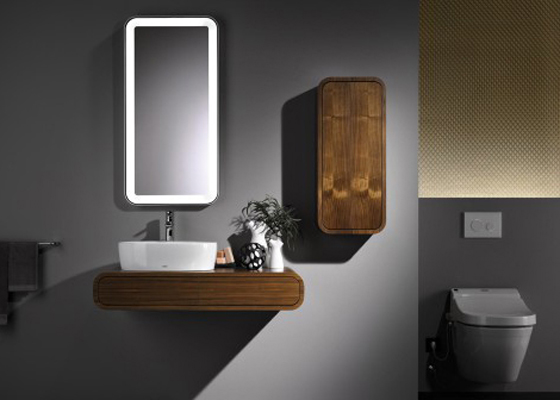 Contemporary Bathroom Design with Cabinets Furniture from TOTO Modern Contemporary Bathroom Design with Cabinets Furniture from TOTO