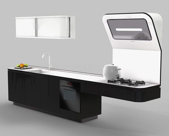 Modern Liquida Kitchen Design by Veneta Cucine