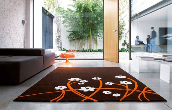 Soft Textured Carpet Design from Dhesja Texture Carpet Design with Brown Color from Dhesja
