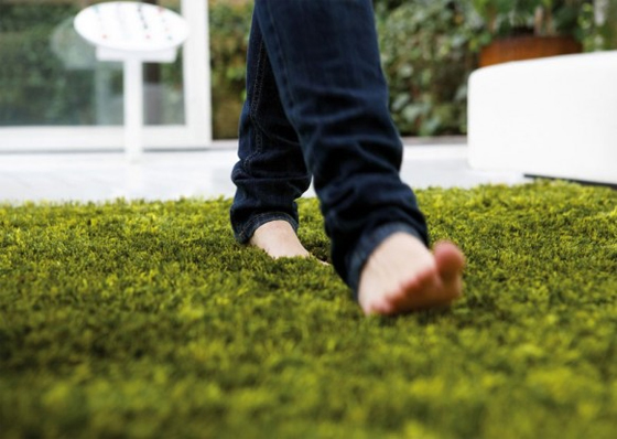 Soft Textured Carpet Design from Dhesja Texture Carpet Design with Green Color from Dhesja