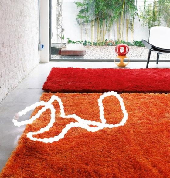 Soft Textured Carpet Design from Dhesja Texture Carpet Design with Red Color from Dhesja