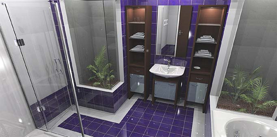 16 Modern and Elegant Bathroom Furniture Design Ideas Blue Bathroom with Furniture