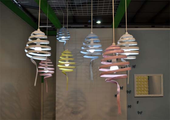 Hanging Lamps with Color by Monochro Design Studio