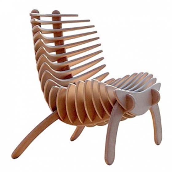Unique Chair Design Inspired by One of Fish Bones