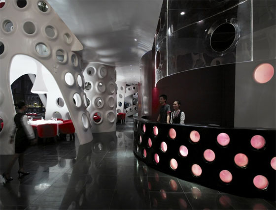 Beautiful Restaurant Interior Design by SAKO Architects 1 Beautiful Restaurant Interior Design by SAKO Architects   Honeycomb in China