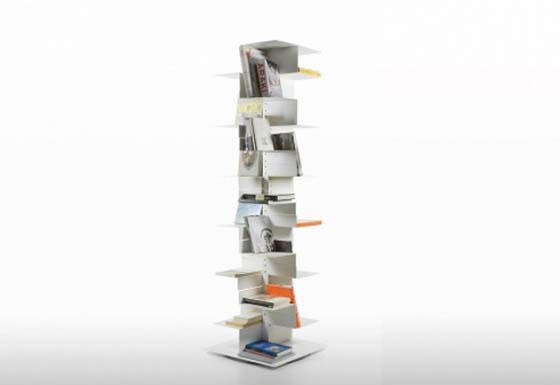 Bookshelf Furniture Design with Unique Shape by Gerardo Mari