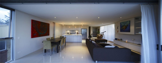 House Interior Design with White Floor by BDA Architecture