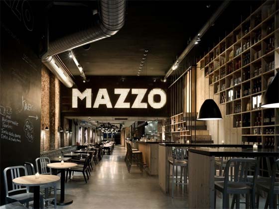 Interior Design of The Mazzo Restaurant by Concrete Architectural Associates