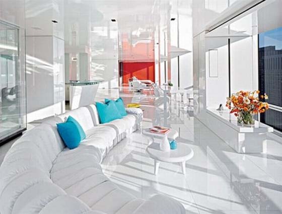 Futuristic Home Interior Design by Christopher Coleman Futuristic Living Room by Christopher Coleman