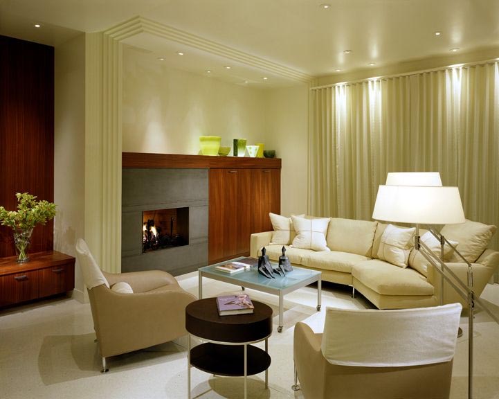 Modern Living Room Interior Design inThe Enclave by Jamie Herzlinger