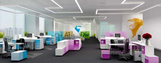 Beautiful Adobe’s Office Interior Design